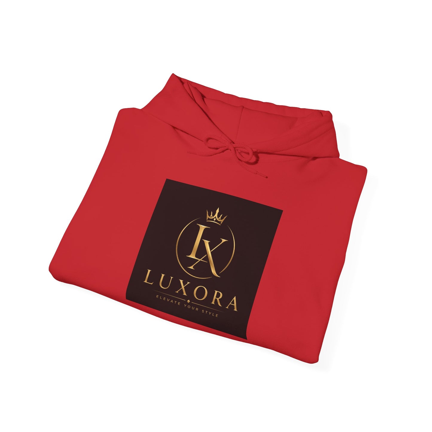 Luxora Logo Hoodie – "Luxury is a Lifestyle" White Pullover