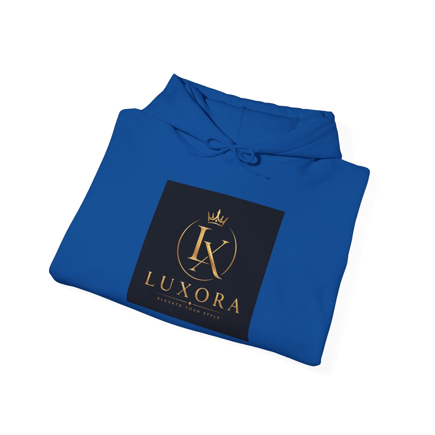 Luxora Logo Hoodie – "Luxury is a Lifestyle" White Pullover