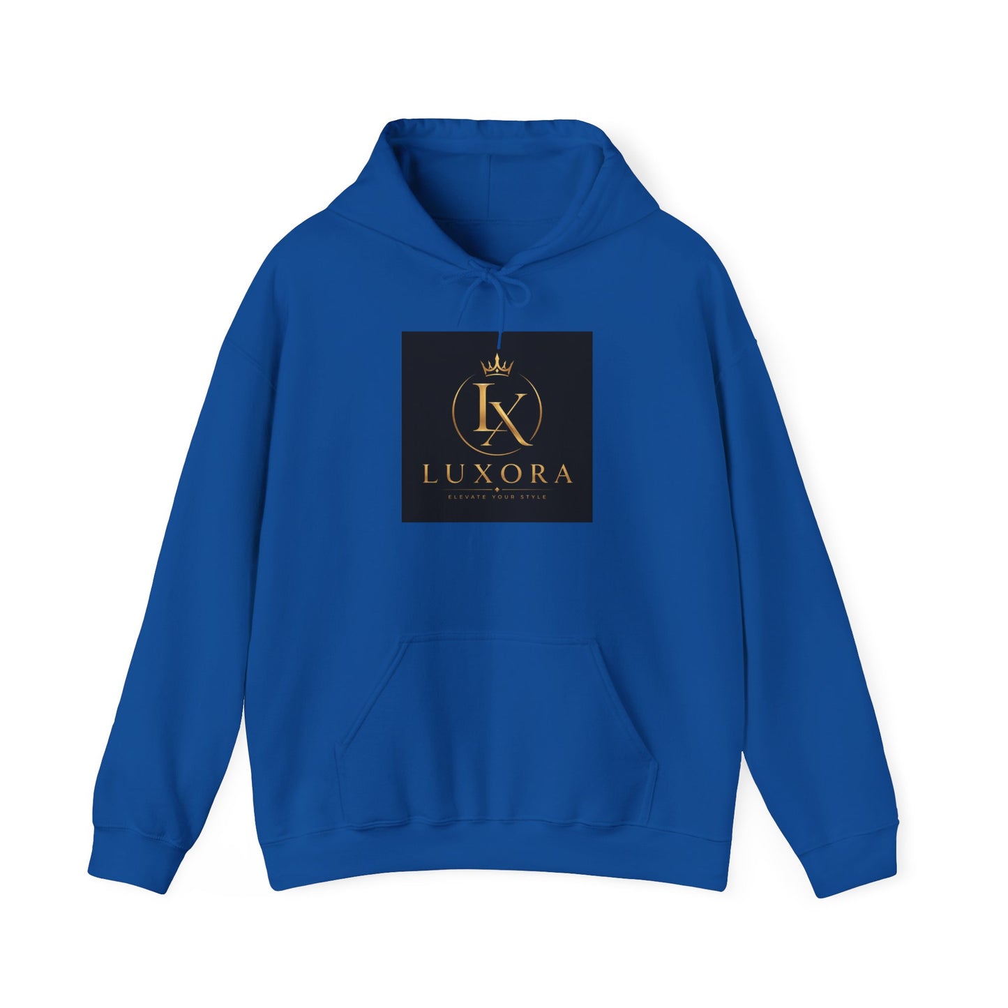 Luxora Logo Hoodie – "Luxury is a Lifestyle" White Pullover
