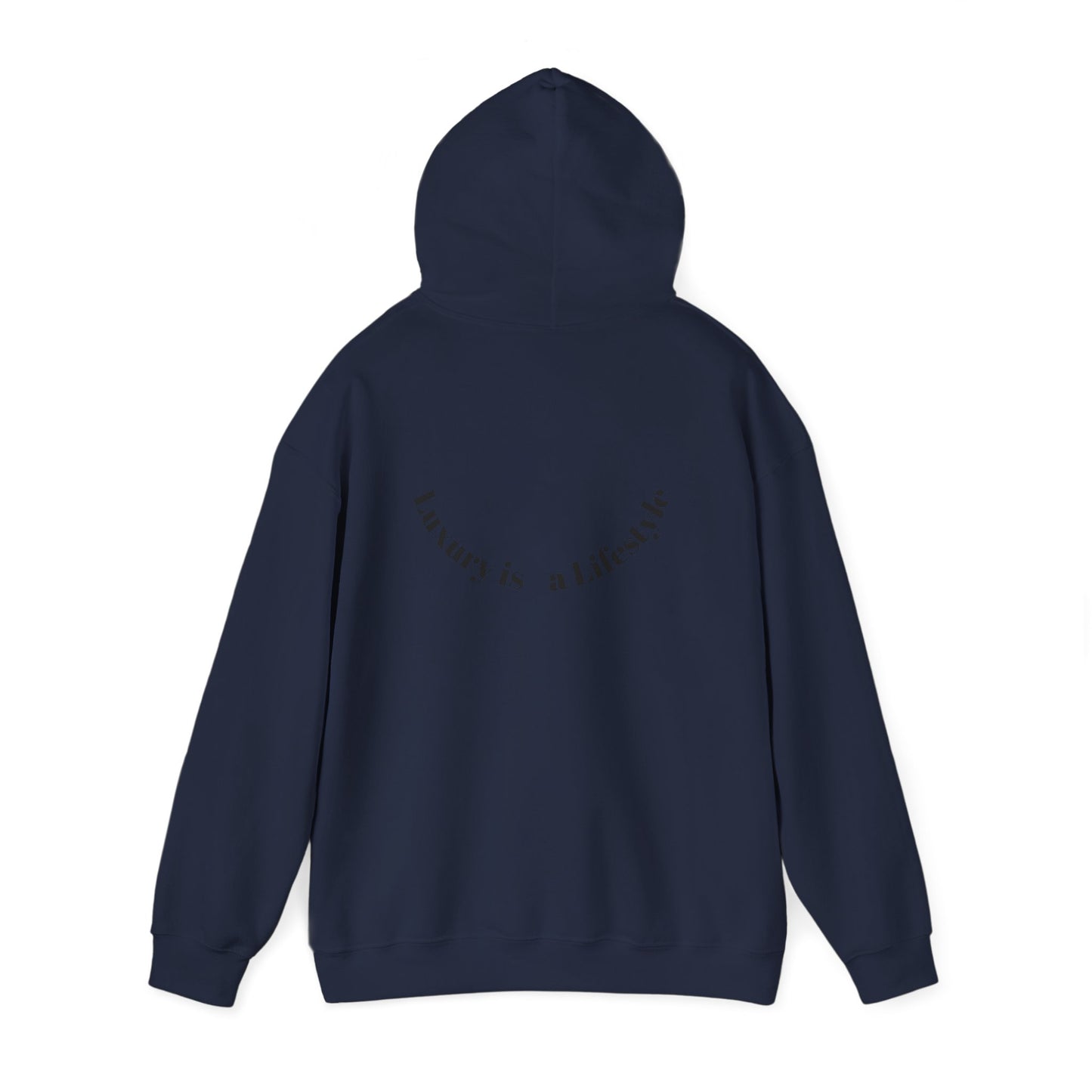 Luxora Logo Hoodie – "Luxury is a Lifestyle" White Pullover