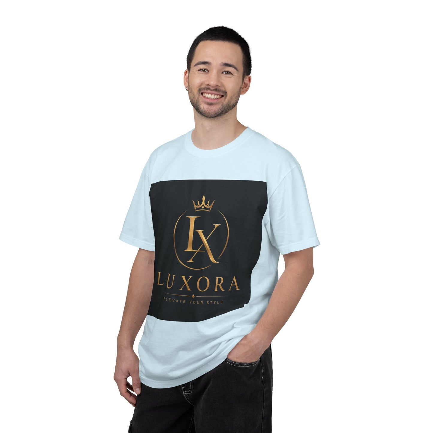 Luxora Crown Logo T-Shirt — "Elegance Without Limits" Luxury Graphic Tee
