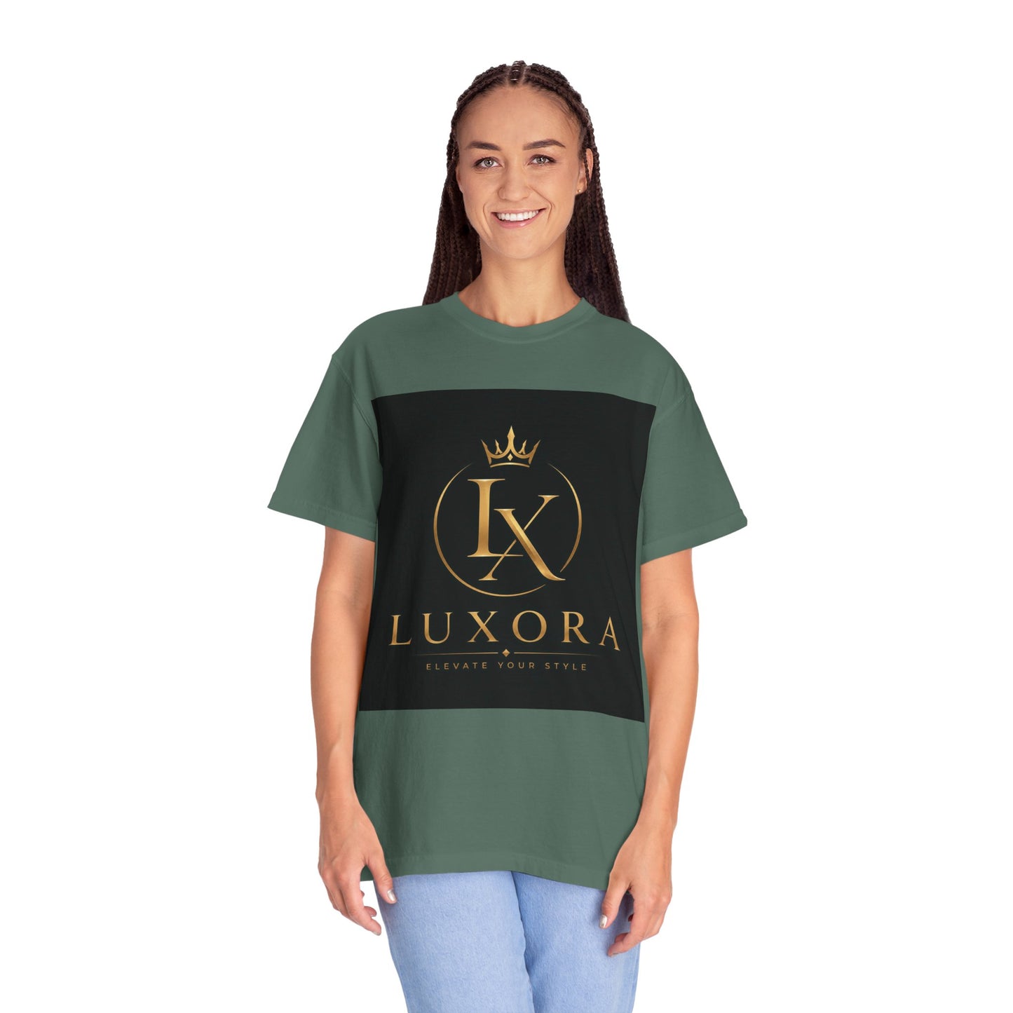 Luxora Crown Logo T-Shirt — "Elegance Without Limits" Luxury Graphic Tee