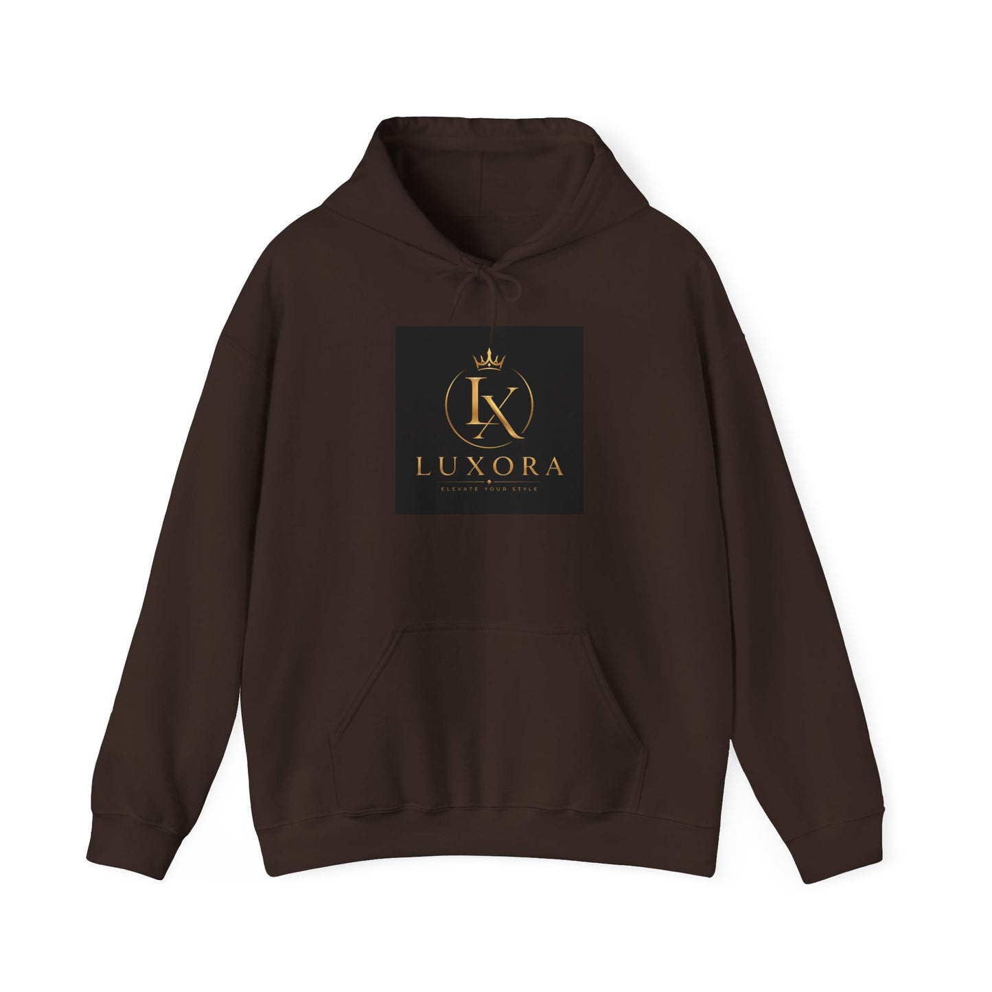 Luxora Logo Hoodie – "Luxury is a Lifestyle" White Pullover
