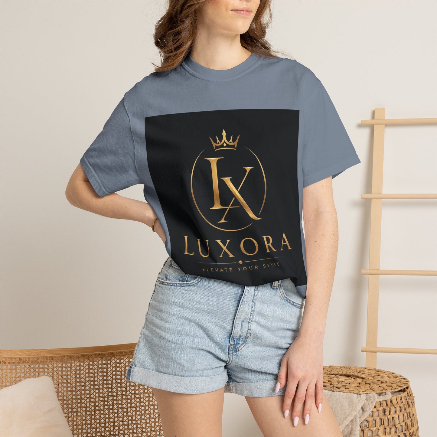 Luxora Crown Logo T-Shirt — "Elegance Without Limits" Luxury Graphic Tee