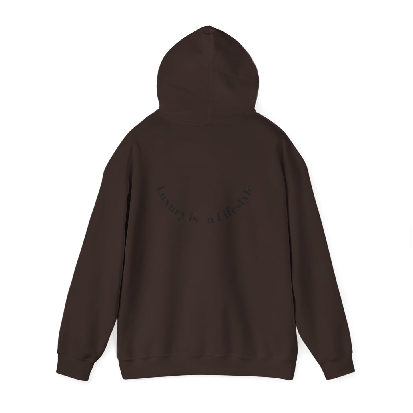 Luxora Logo Hoodie – "Luxury is a Lifestyle" White Pullover