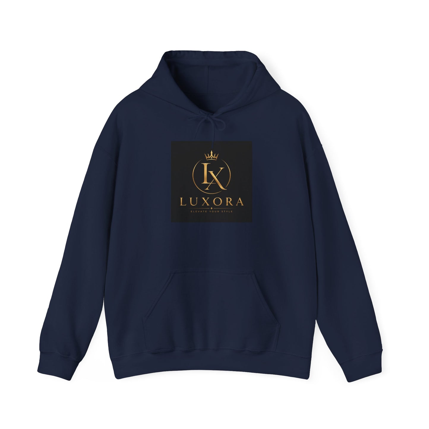 Luxora Logo Hoodie – "Luxury is a Lifestyle" White Pullover