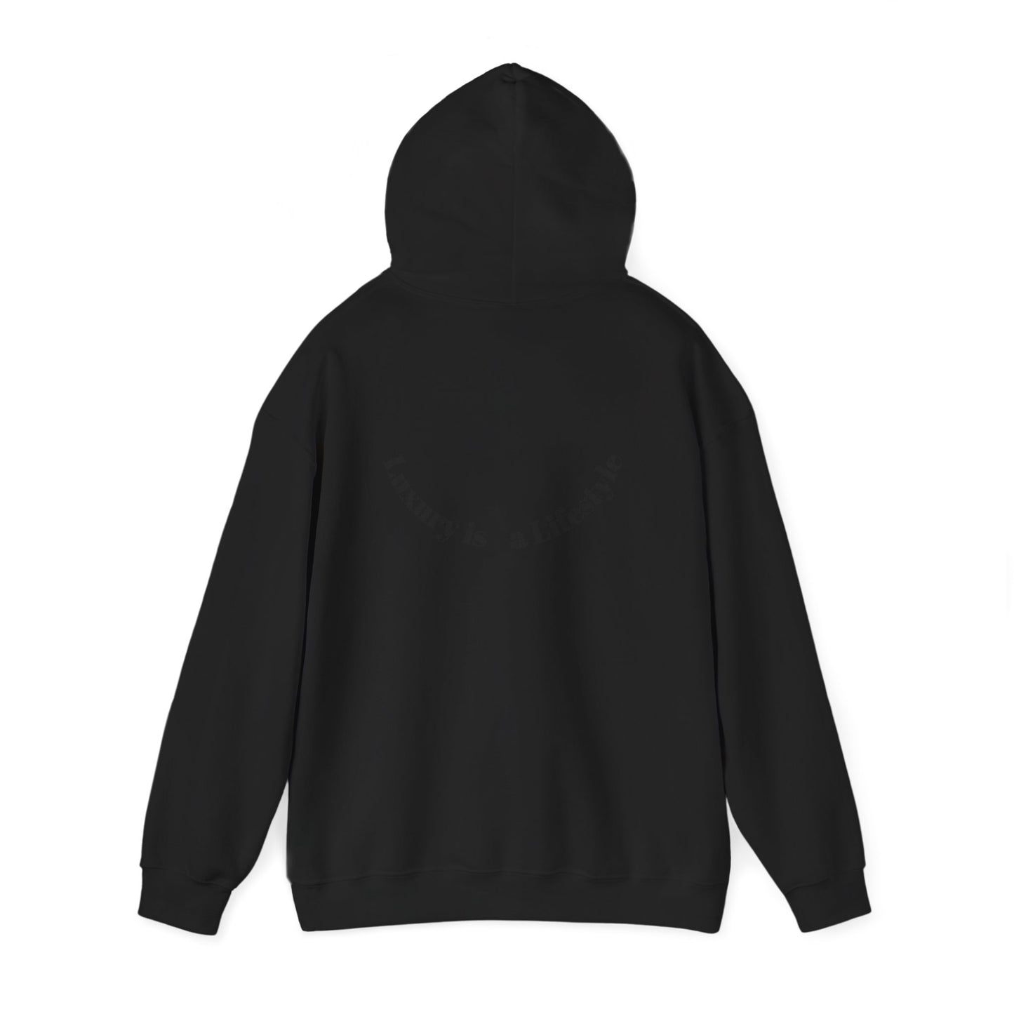 Luxora Logo Hoodie – "Luxury is a Lifestyle" White Pullover