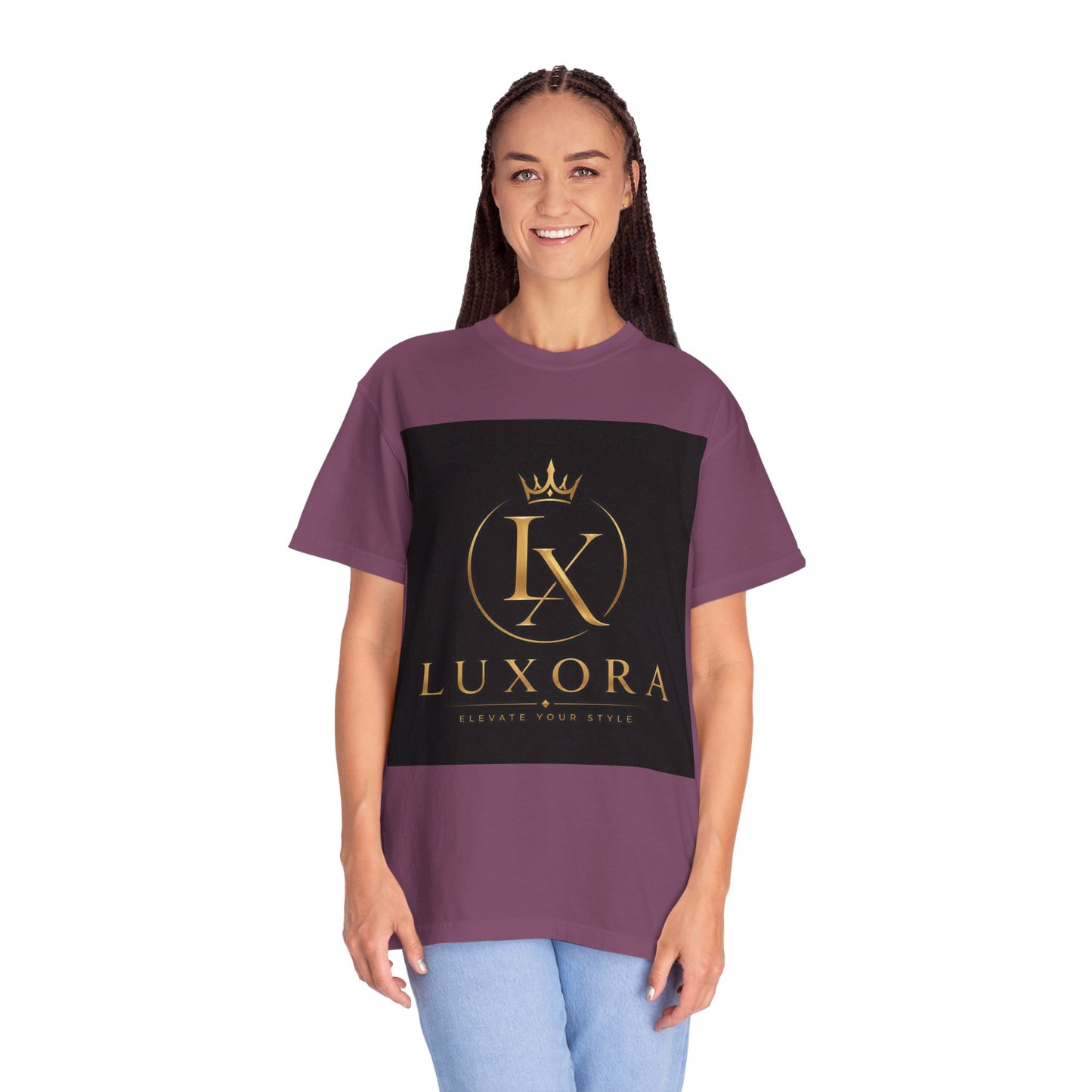 Luxora Crown Logo T-Shirt — "Elegance Without Limits" Luxury Graphic Tee