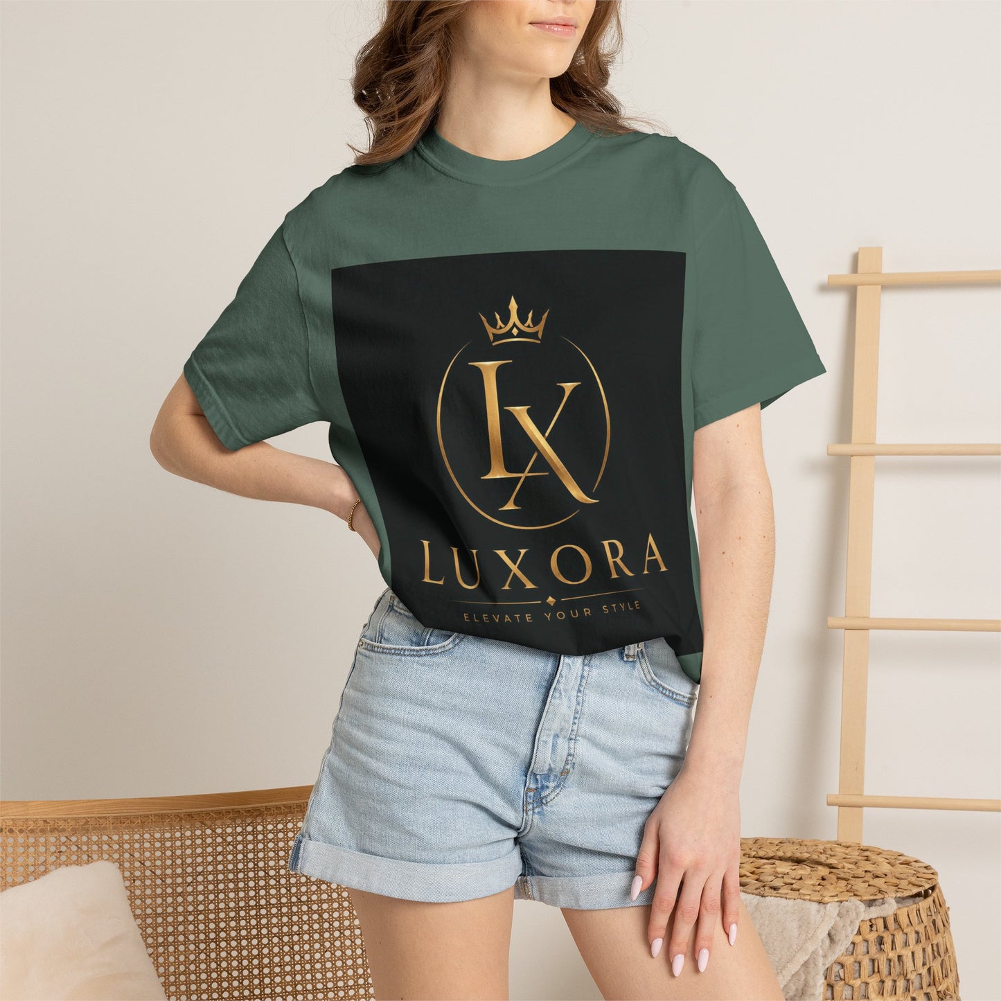 Luxora Crown Logo T-Shirt — "Elegance Without Limits" Luxury Graphic Tee
