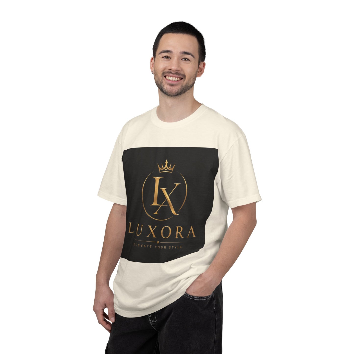 Luxora Crown Logo T-Shirt — "Elegance Without Limits" Luxury Graphic Tee
