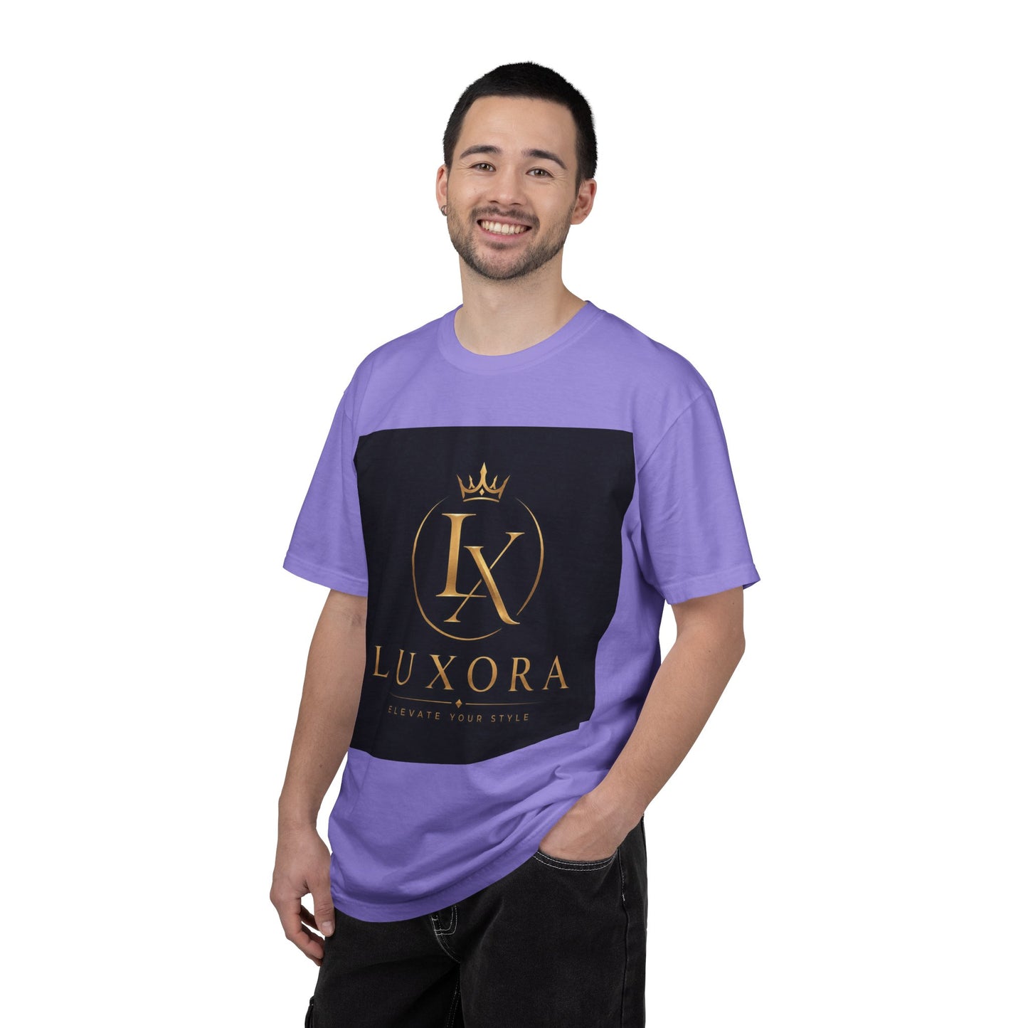 Luxora Crown Logo T-Shirt — "Elegance Without Limits" Luxury Graphic Tee