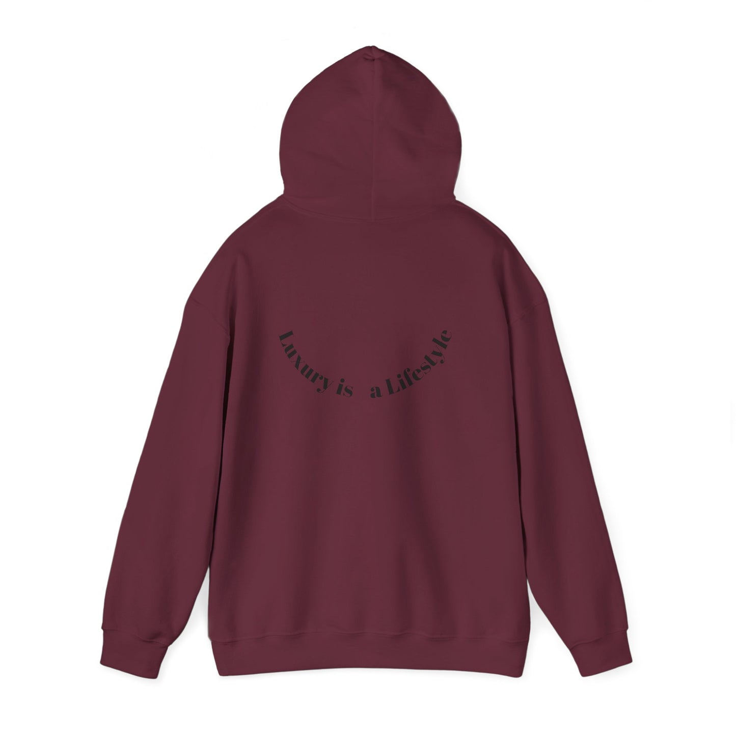 Luxora Logo Hoodie – "Luxury is a Lifestyle" White Pullover