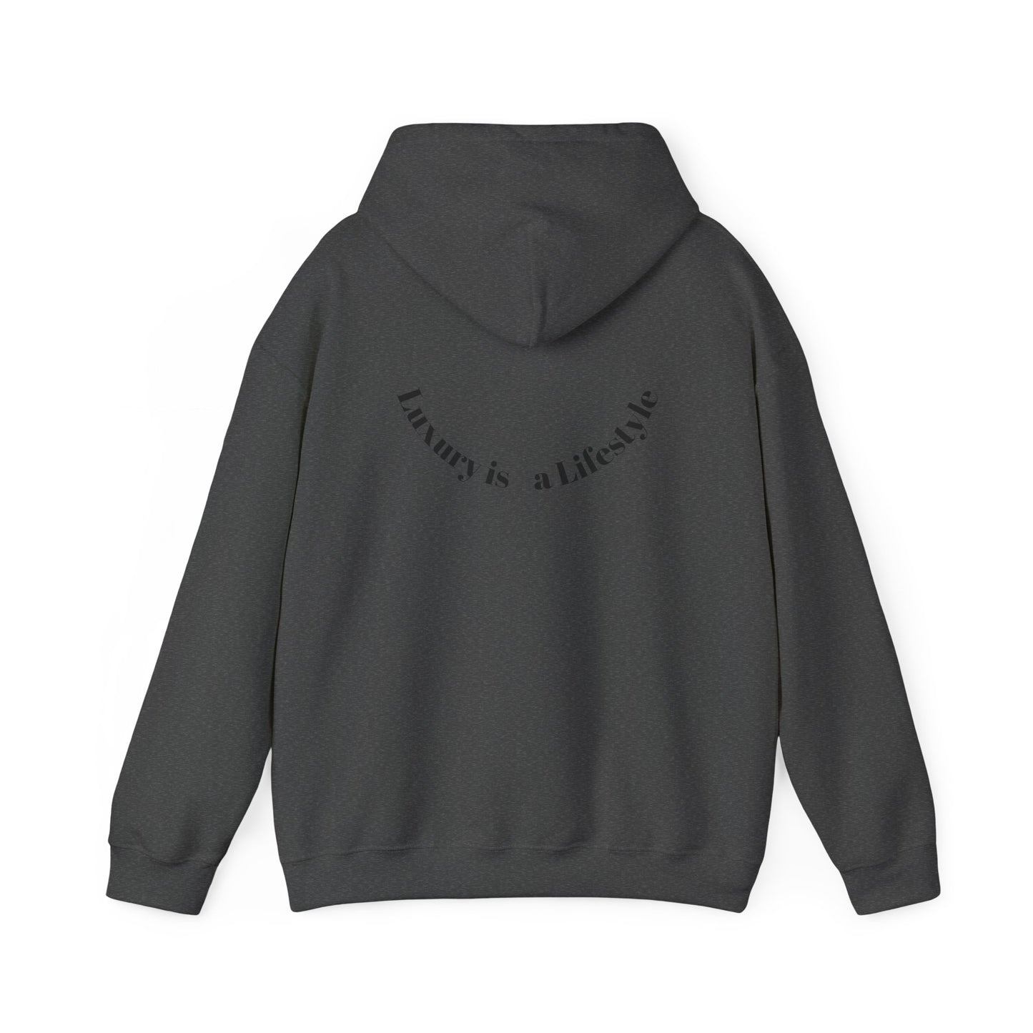 Luxora Logo Hoodie – "Luxury is a Lifestyle" White Pullover