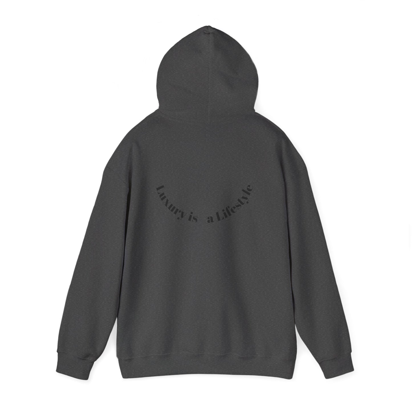Luxora Logo Hoodie – "Luxury is a Lifestyle" White Pullover