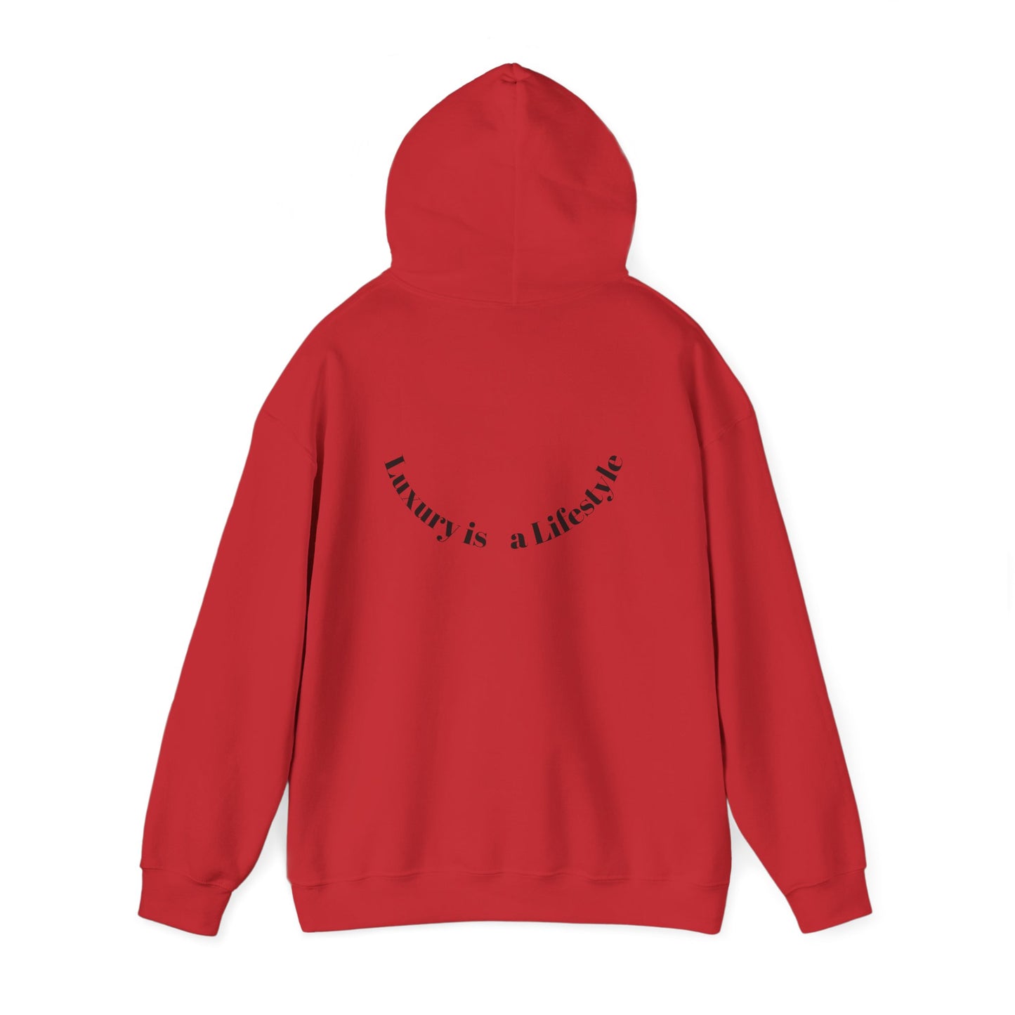 Luxora Logo Hoodie – "Luxury is a Lifestyle" White Pullover