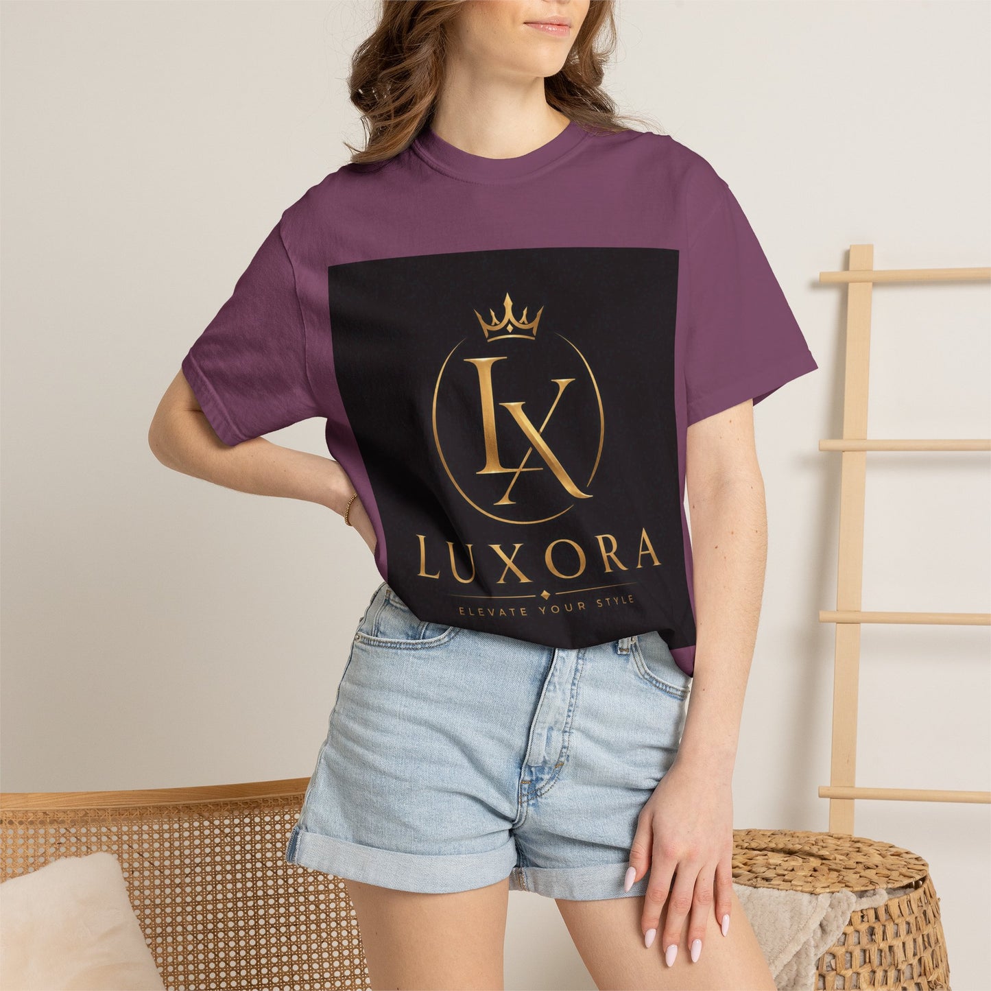 Luxora Crown Logo T-Shirt — "Elegance Without Limits" Luxury Graphic Tee