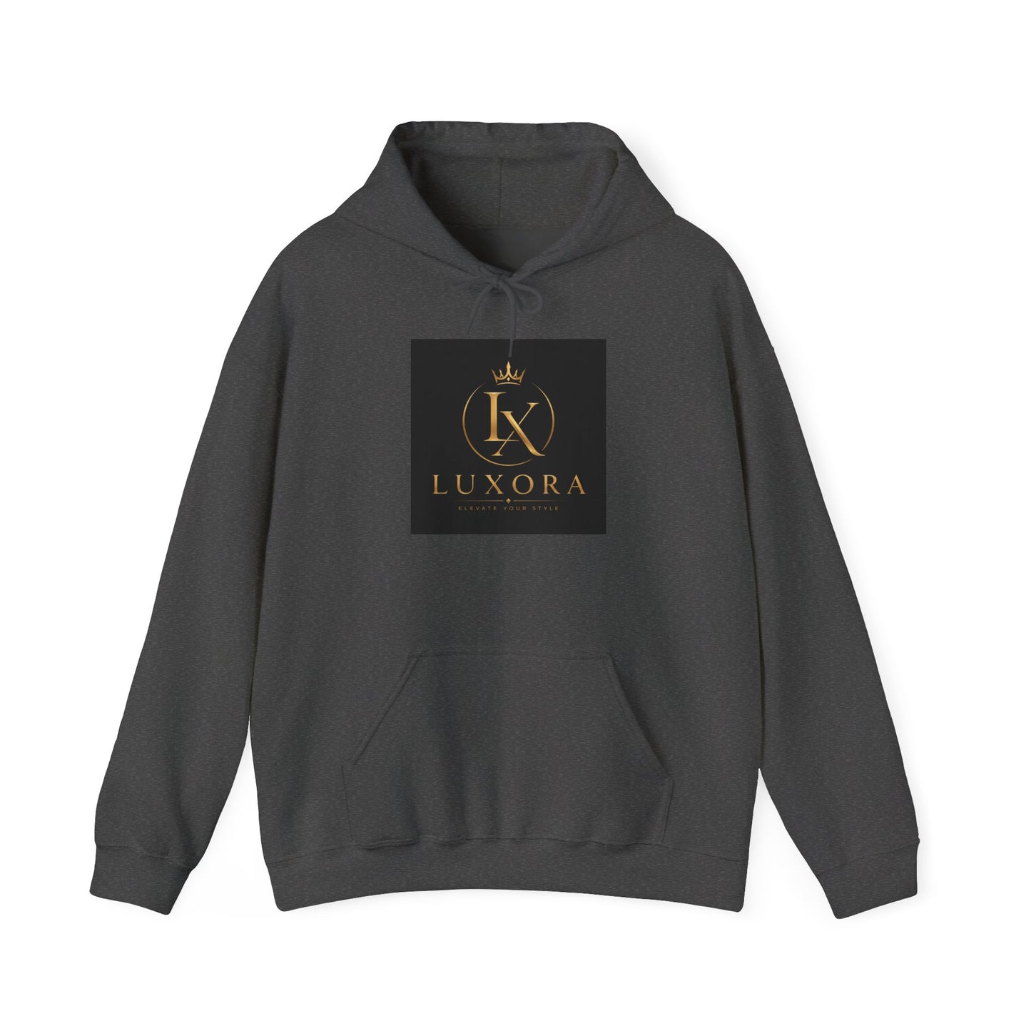 Luxora Logo Hoodie – "Luxury is a Lifestyle" White Pullover