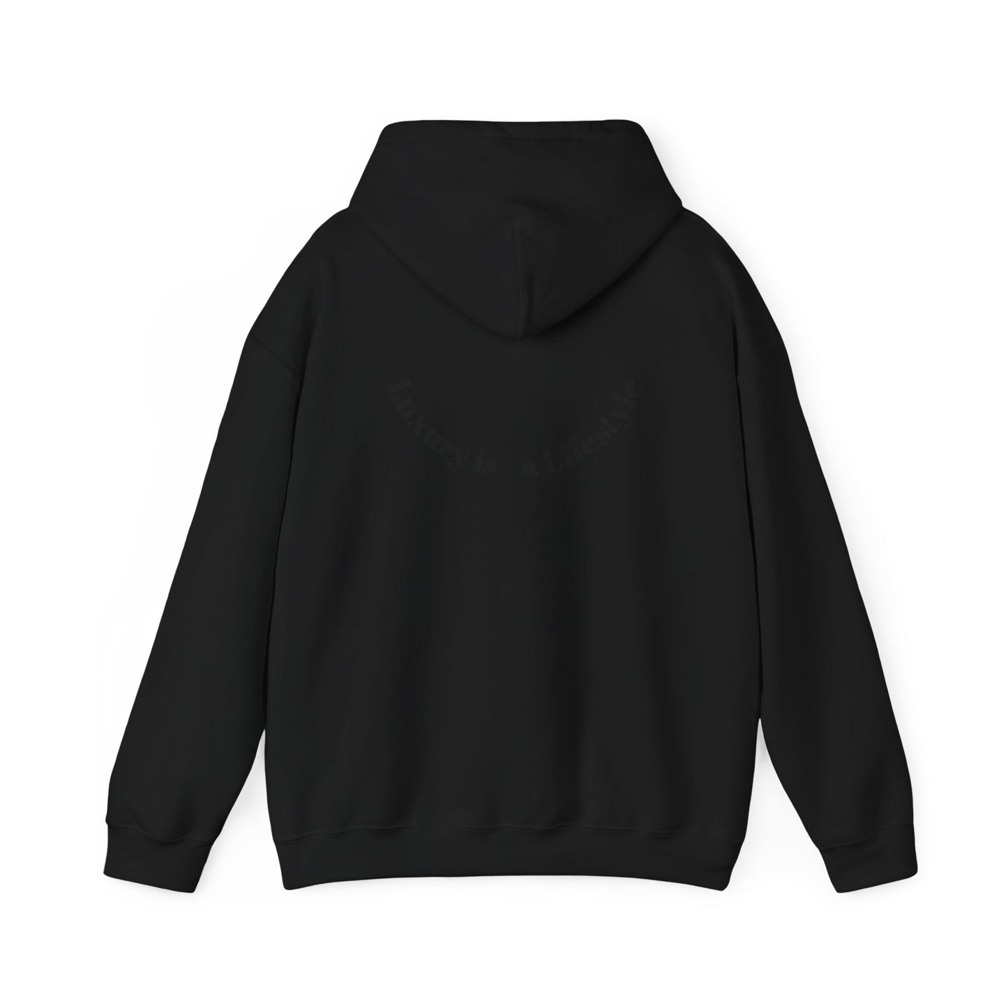 Luxora Logo Hoodie – "Luxury is a Lifestyle" White Pullover