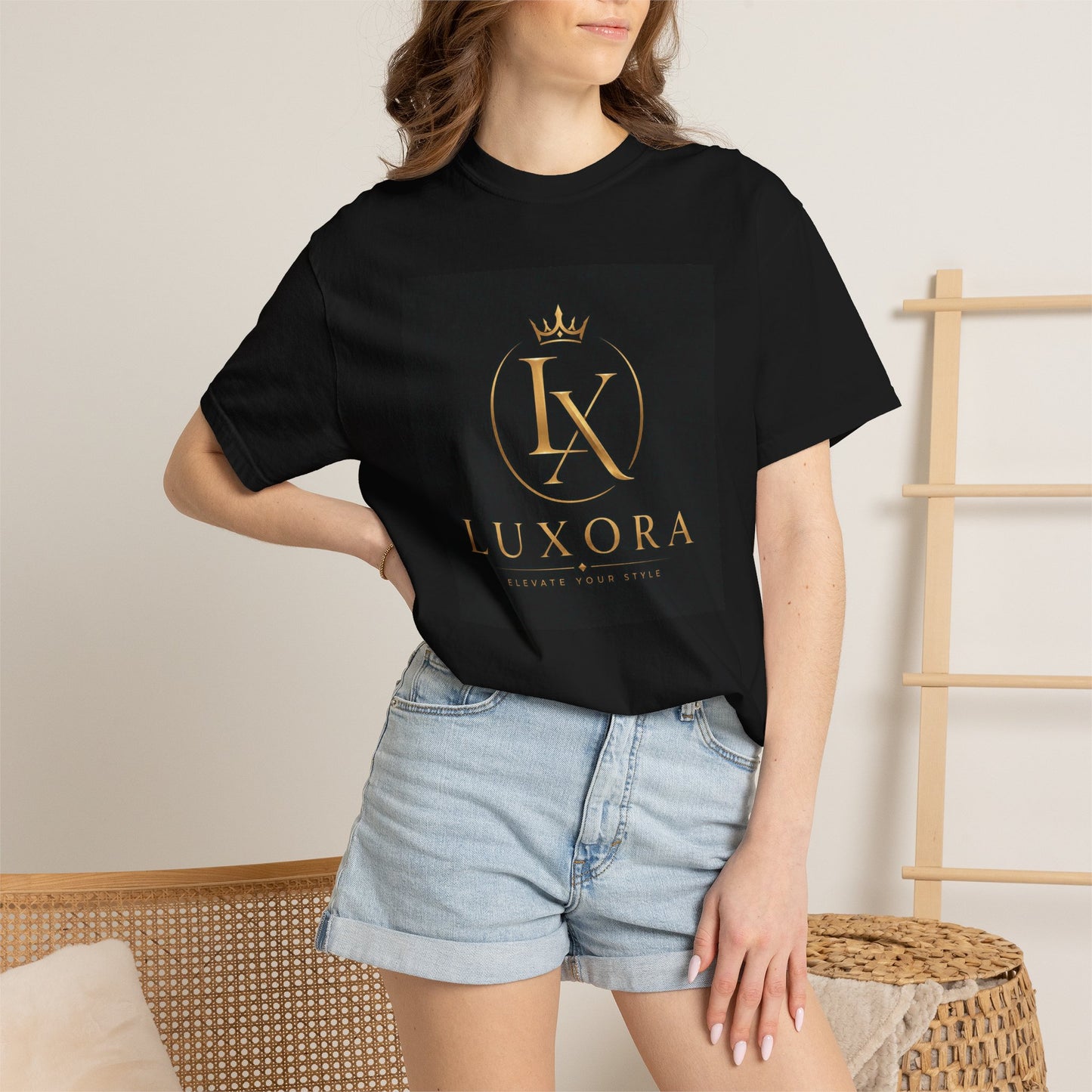 Luxora Crown Logo T-Shirt — "Elegance Without Limits" Luxury Graphic Tee