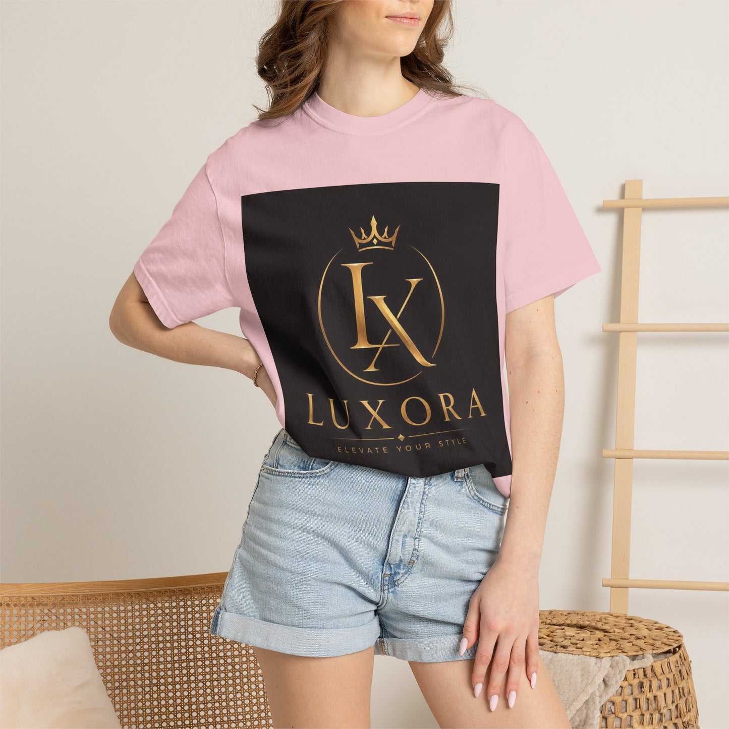Luxora Crown Logo T-Shirt — "Elegance Without Limits" Luxury Graphic Tee