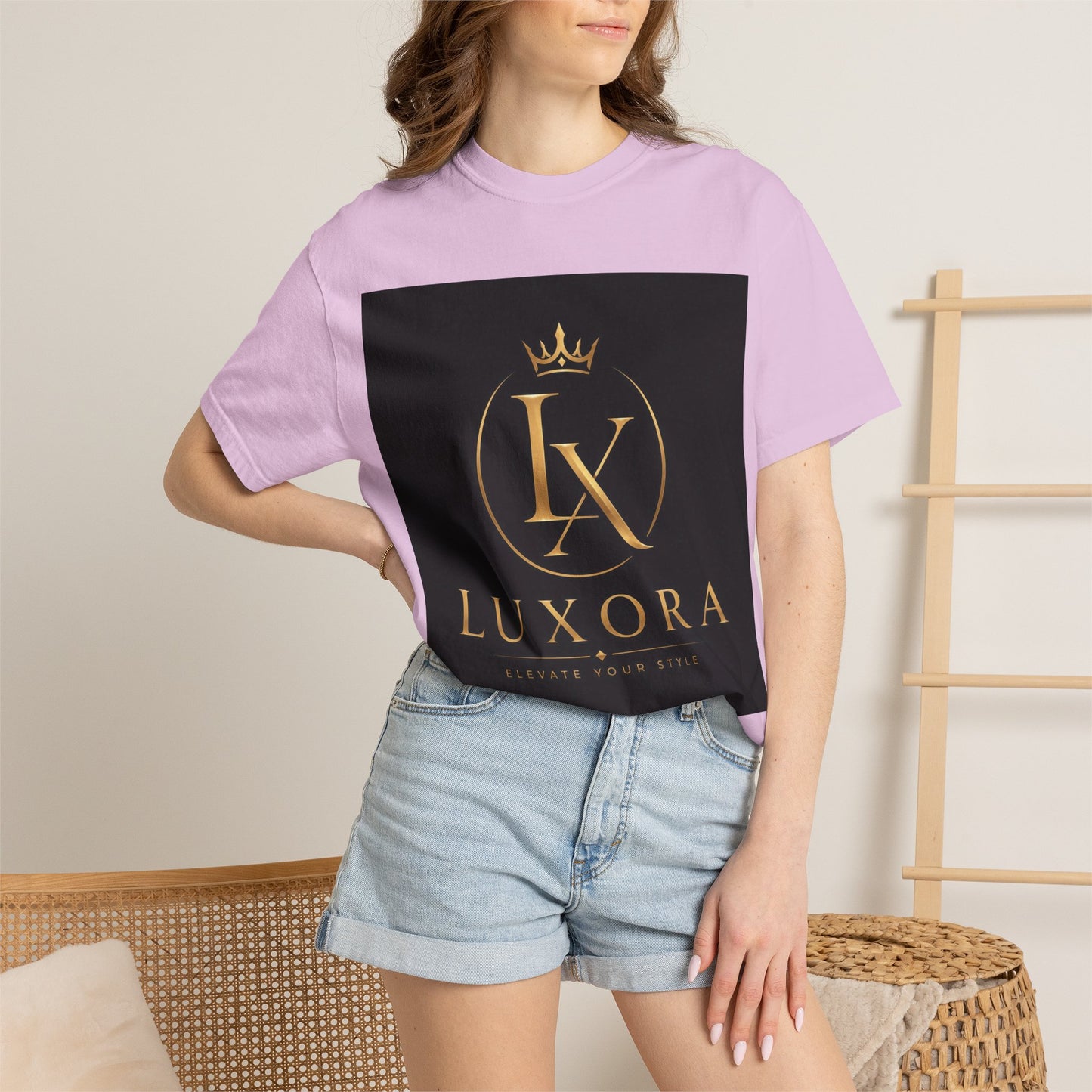 Luxora Crown Logo T-Shirt — "Elegance Without Limits" Luxury Graphic Tee