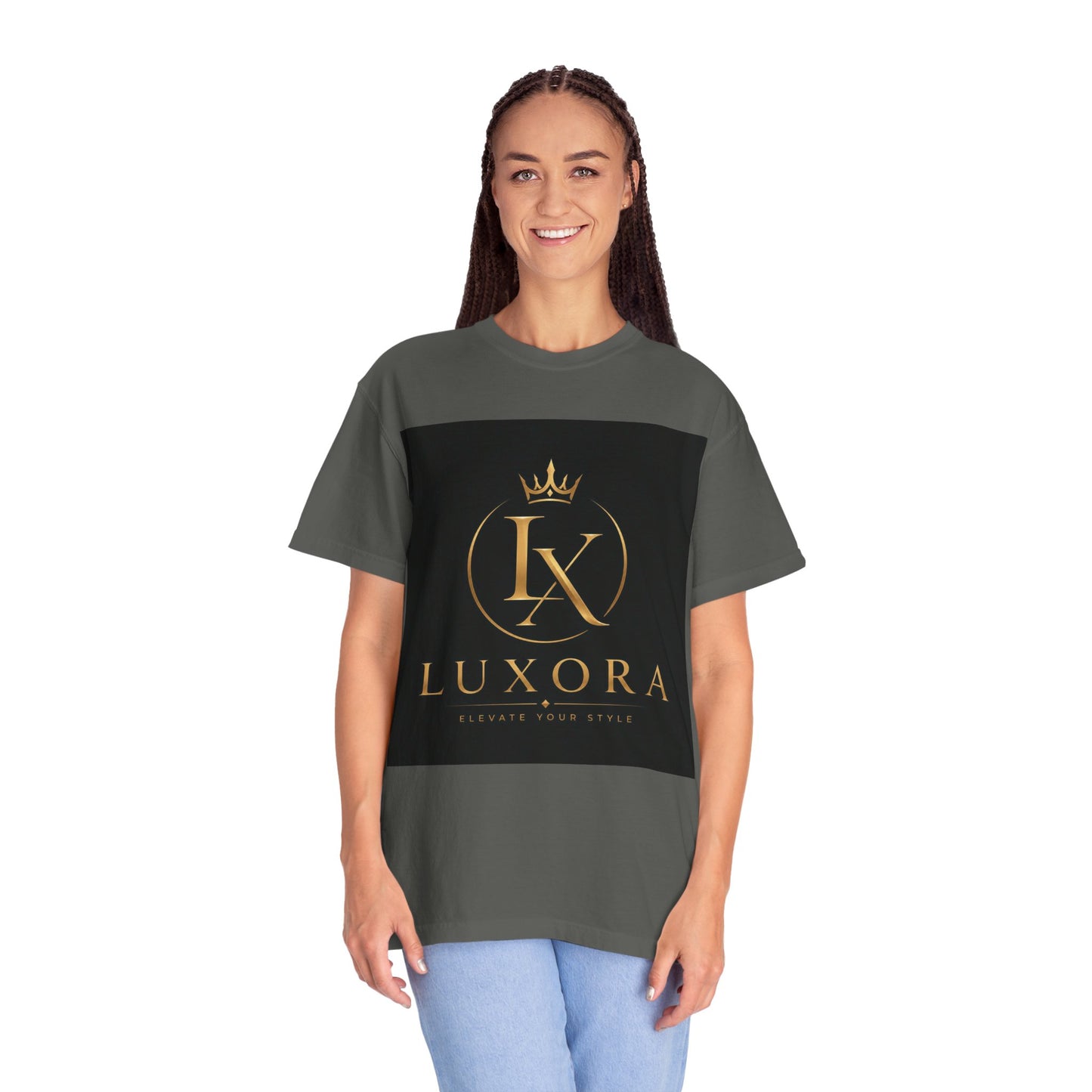 Luxora Crown Logo T-Shirt — "Elegance Without Limits" Luxury Graphic Tee