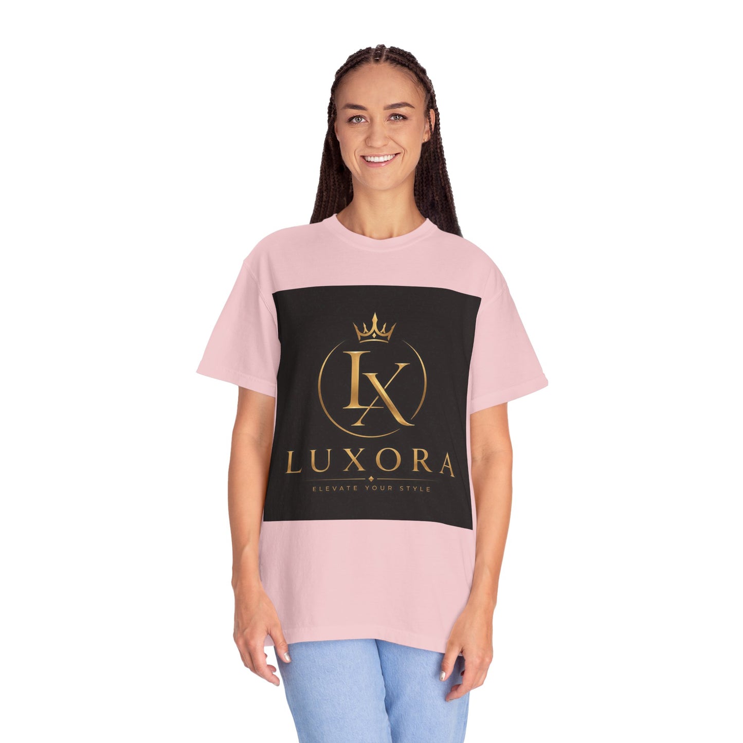 Luxora Crown Logo T-Shirt — "Elegance Without Limits" Luxury Graphic Tee