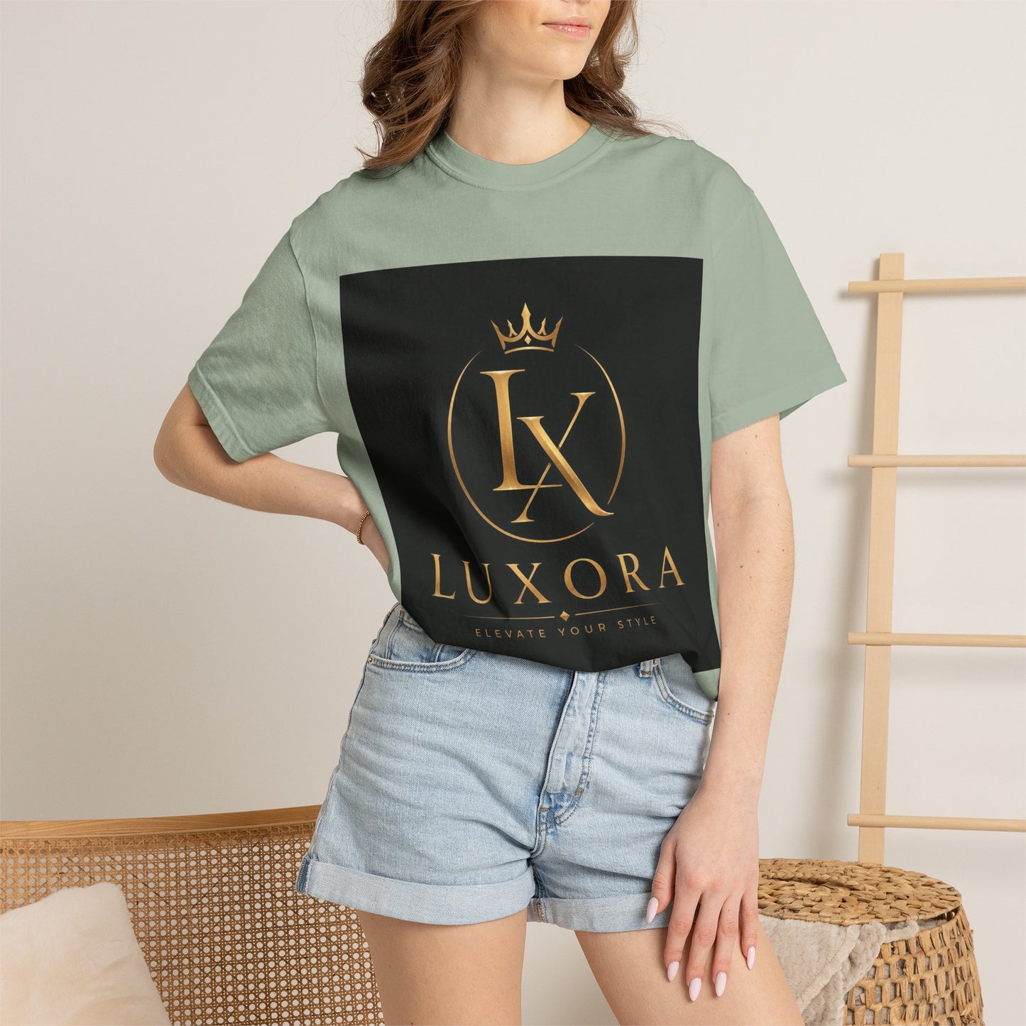 Luxora Crown Logo T-Shirt — "Elegance Without Limits" Luxury Graphic Tee