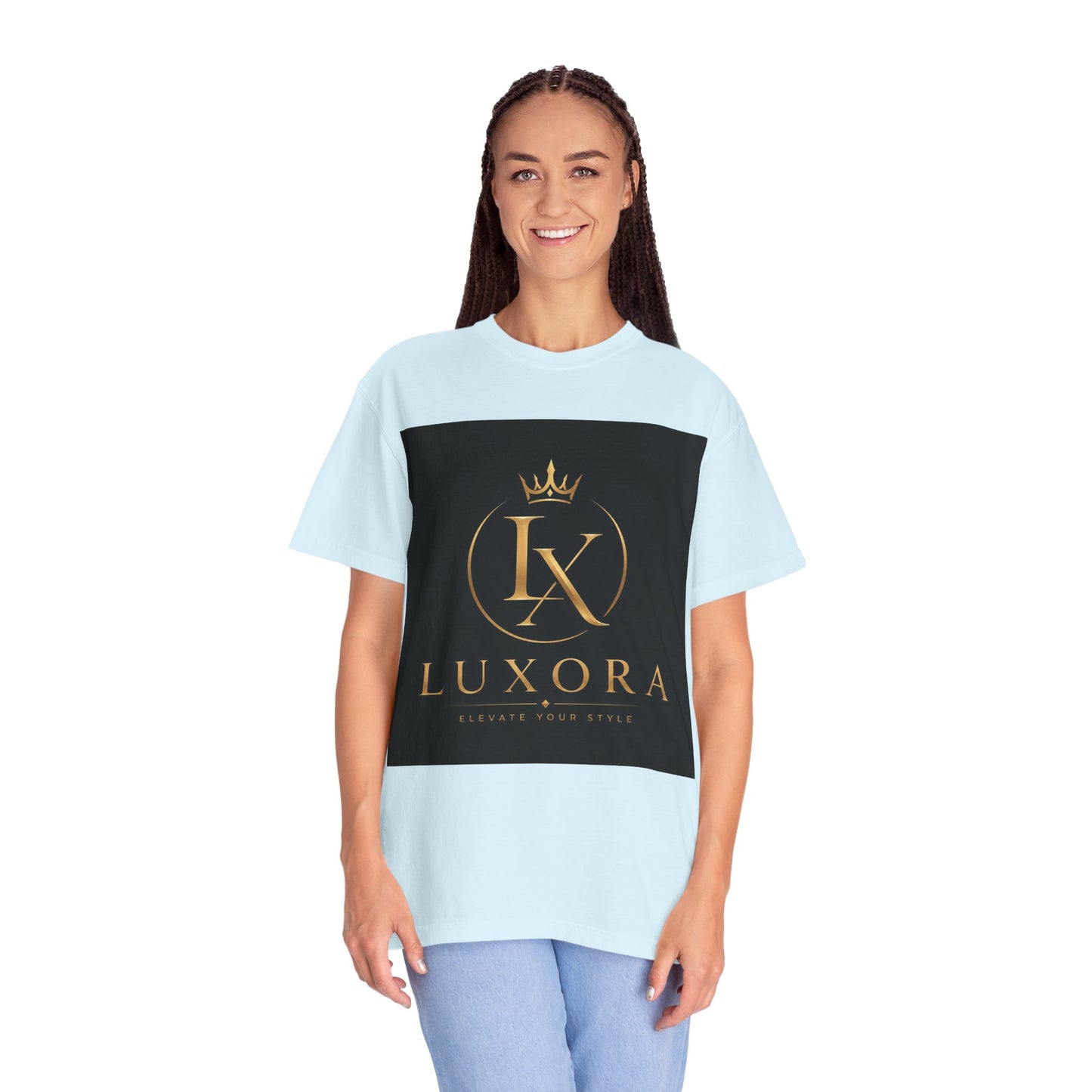 Luxora Crown Logo T-Shirt — "Elegance Without Limits" Luxury Graphic Tee
