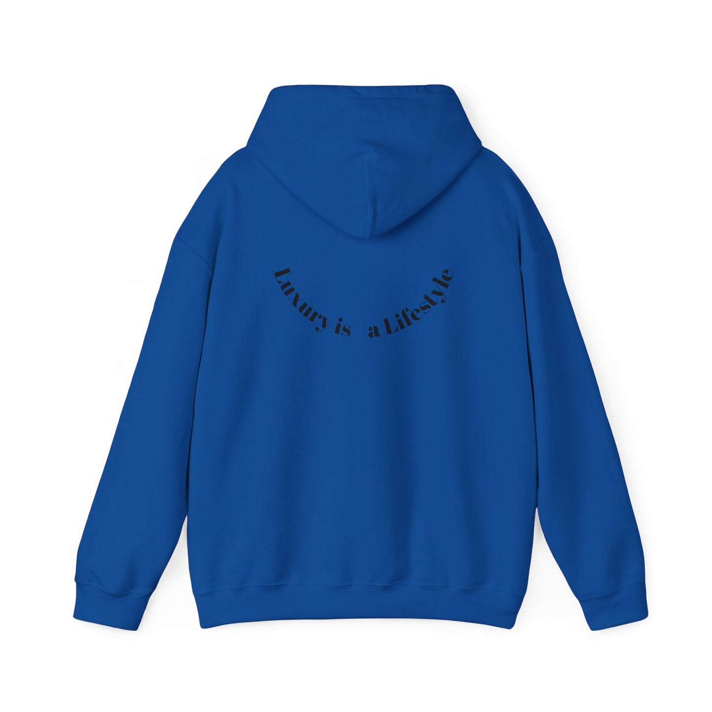 Luxora Logo Hoodie – "Luxury is a Lifestyle" White Pullover