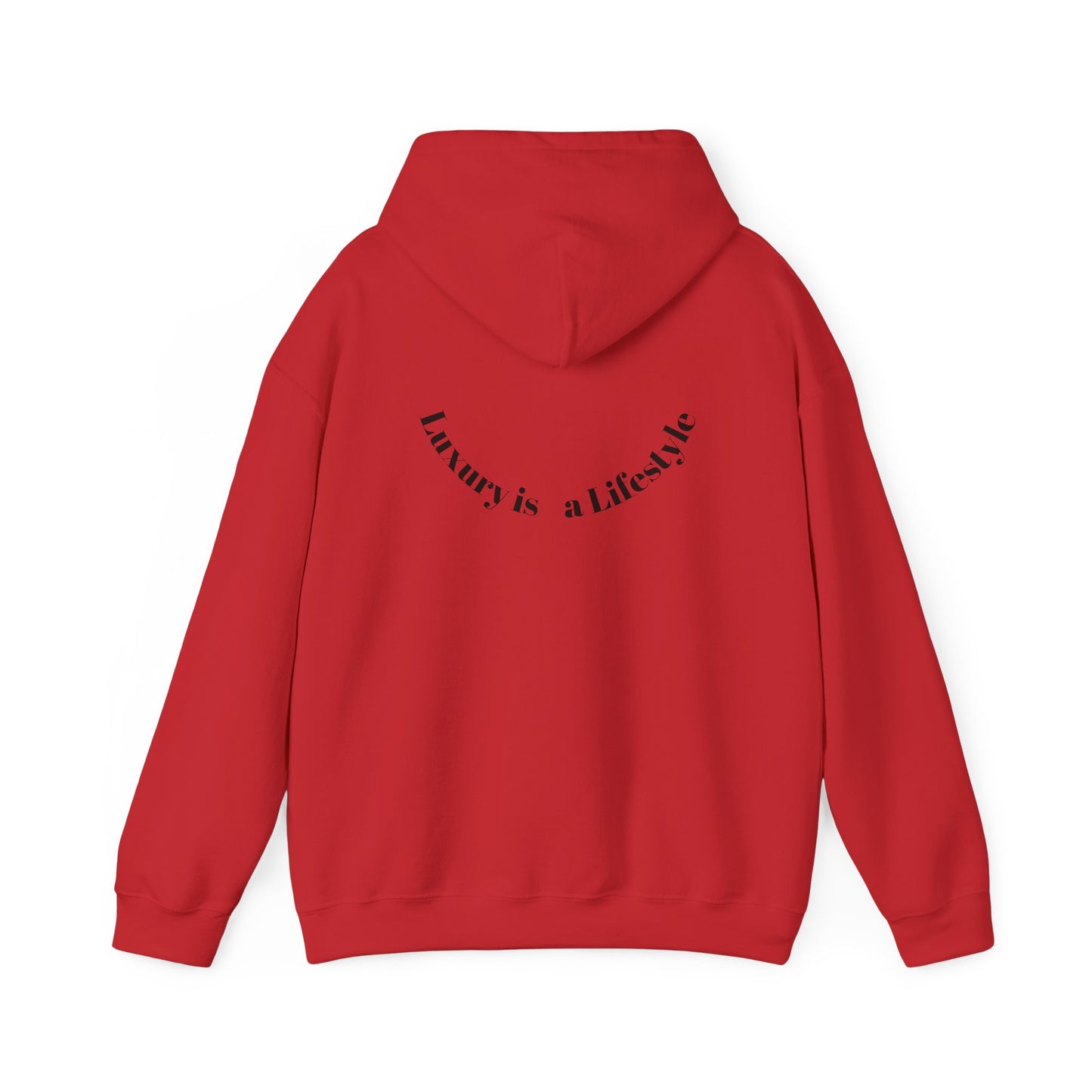 Luxora Logo Hoodie – "Luxury is a Lifestyle" White Pullover