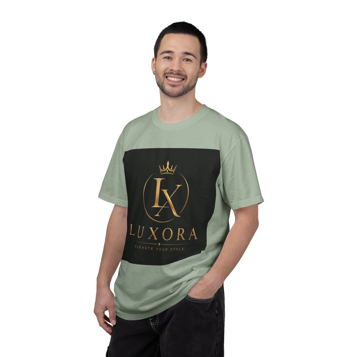 Luxora Crown Logo T-Shirt — "Elegance Without Limits" Luxury Graphic Tee