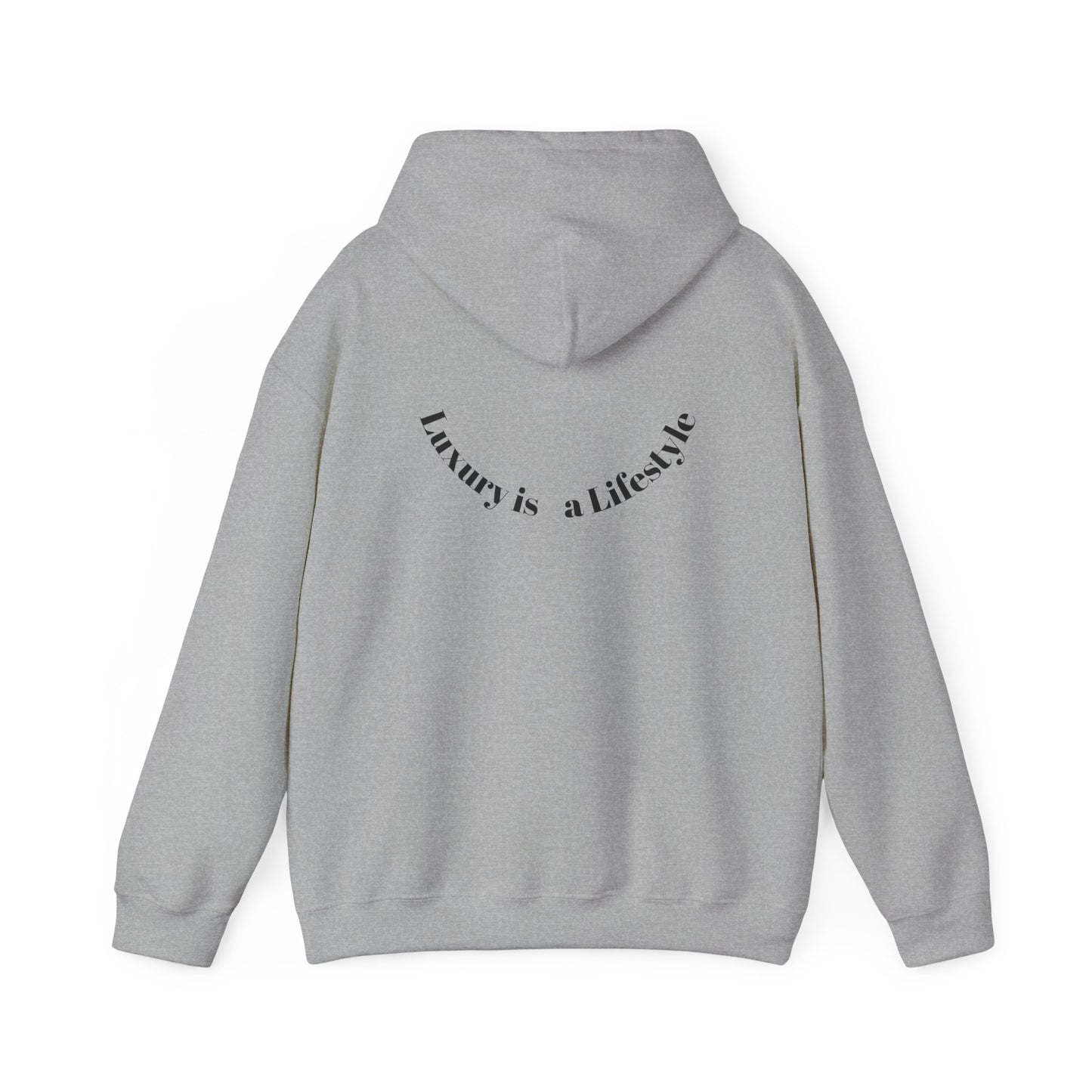 Luxora Logo Hoodie – "Luxury is a Lifestyle" White Pullover