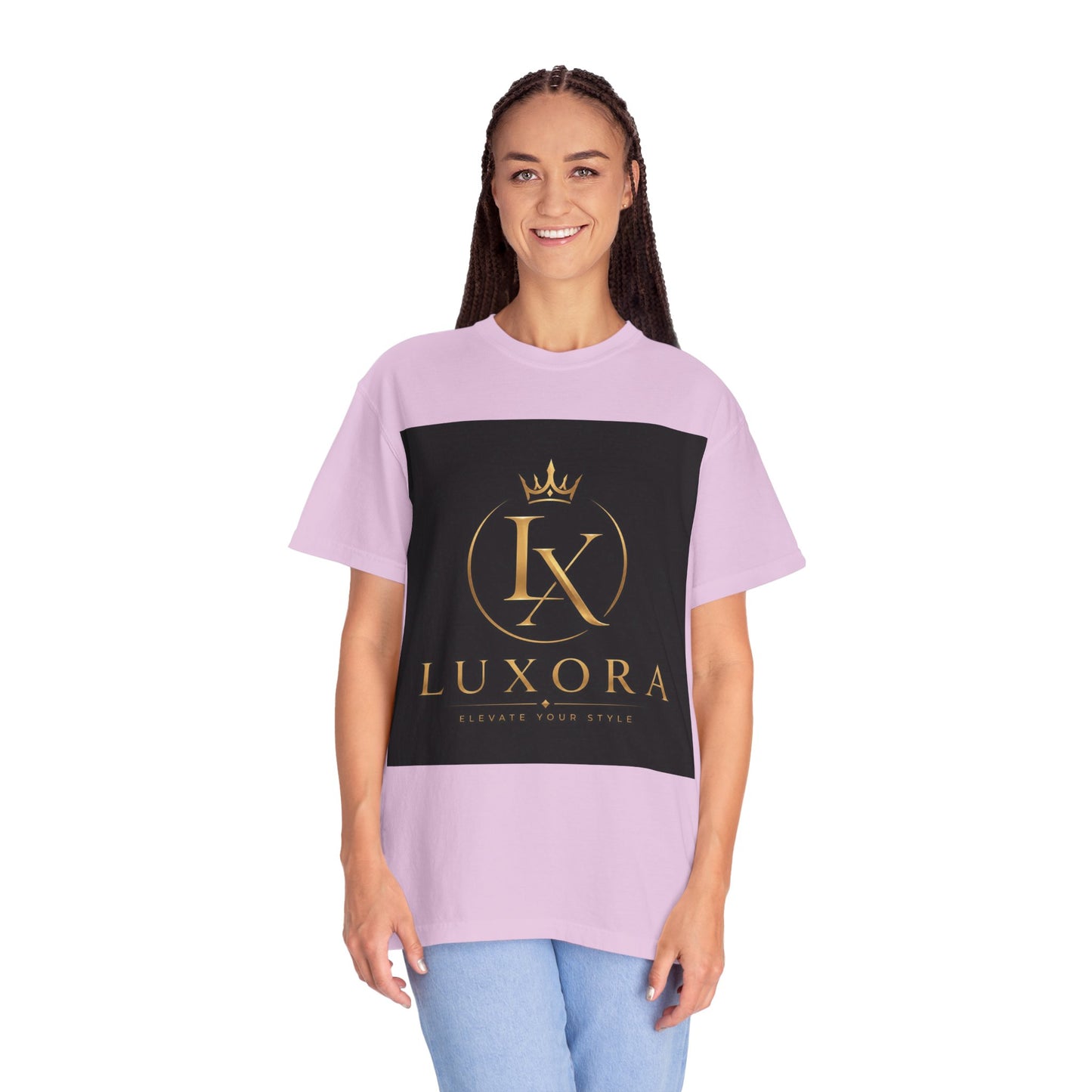 Luxora Crown Logo T-Shirt — "Elegance Without Limits" Luxury Graphic Tee
