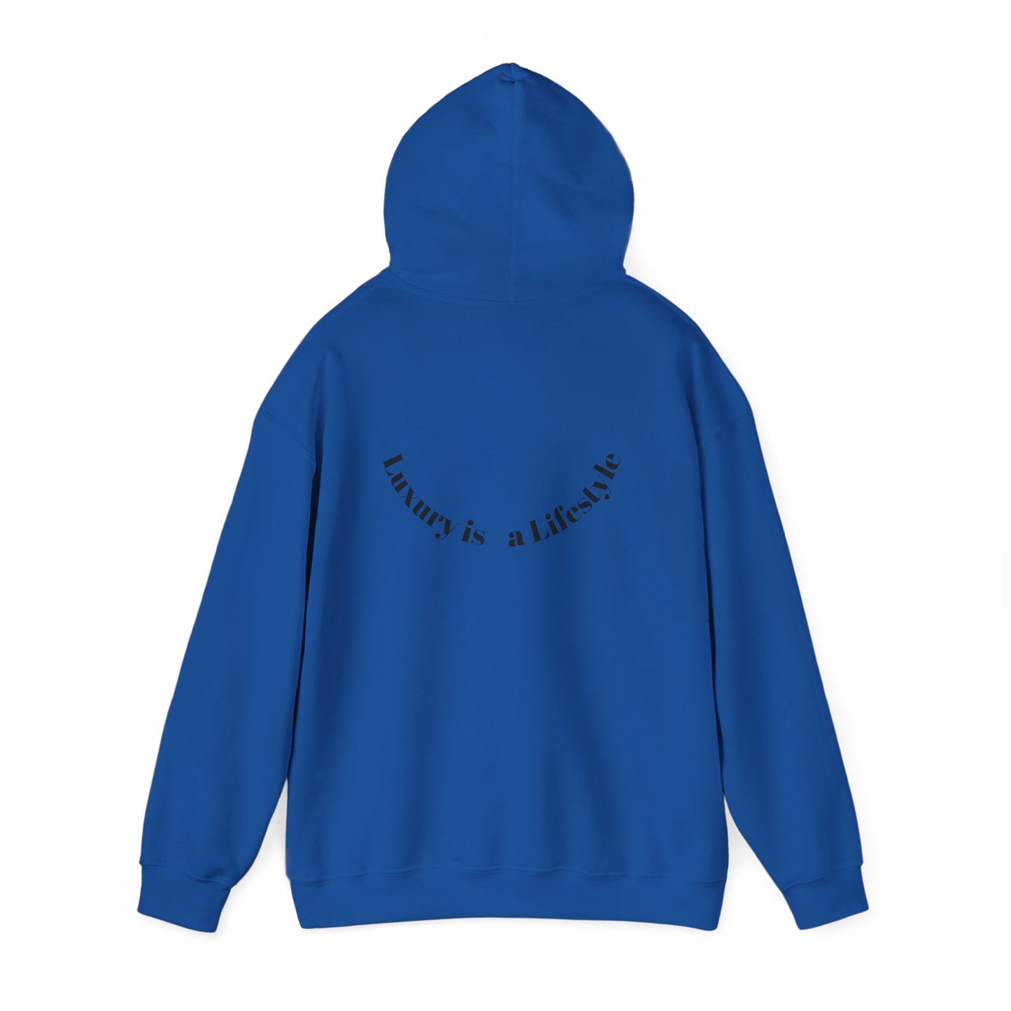 Luxora Logo Hoodie – "Luxury is a Lifestyle" White Pullover