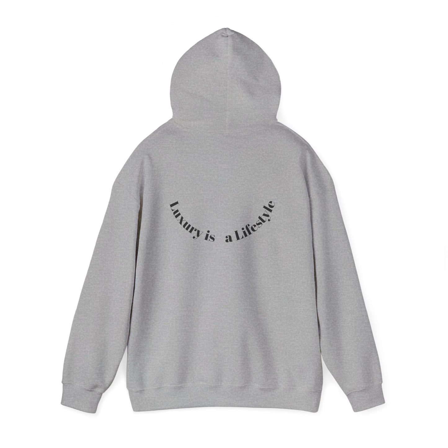 Luxora Logo Hoodie – "Luxury is a Lifestyle" White Pullover