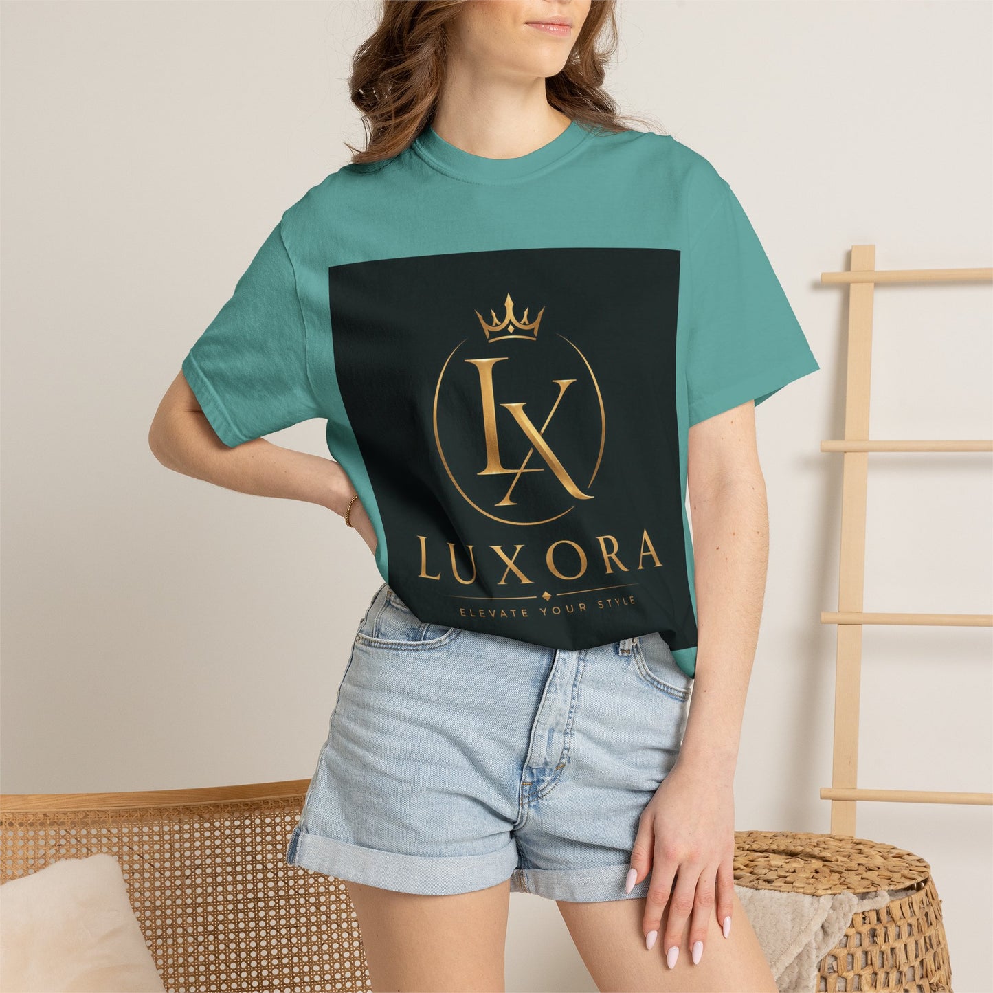 Luxora Crown Logo T-Shirt — "Elegance Without Limits" Luxury Graphic Tee