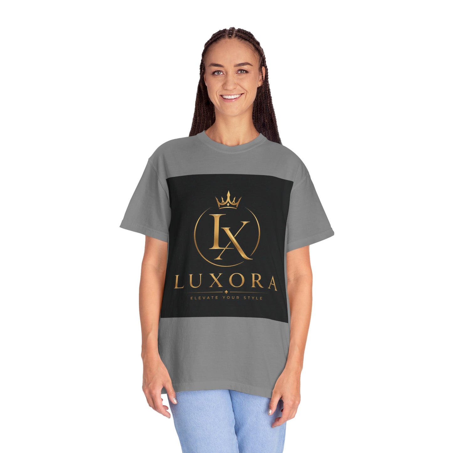 Luxora Crown Logo T-Shirt — "Elegance Without Limits" Luxury Graphic Tee
